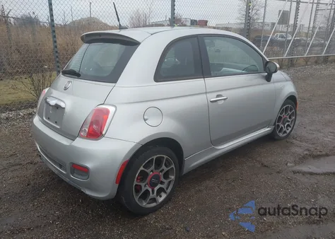2012 Fiat 500 Sport from USA, damaged, VIN 3C3CFFBR6CT116244